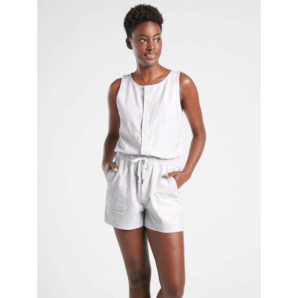 NWT Athleta Farallon Printed Romper White
Grey Organic Cotton - Picture 1 of 8